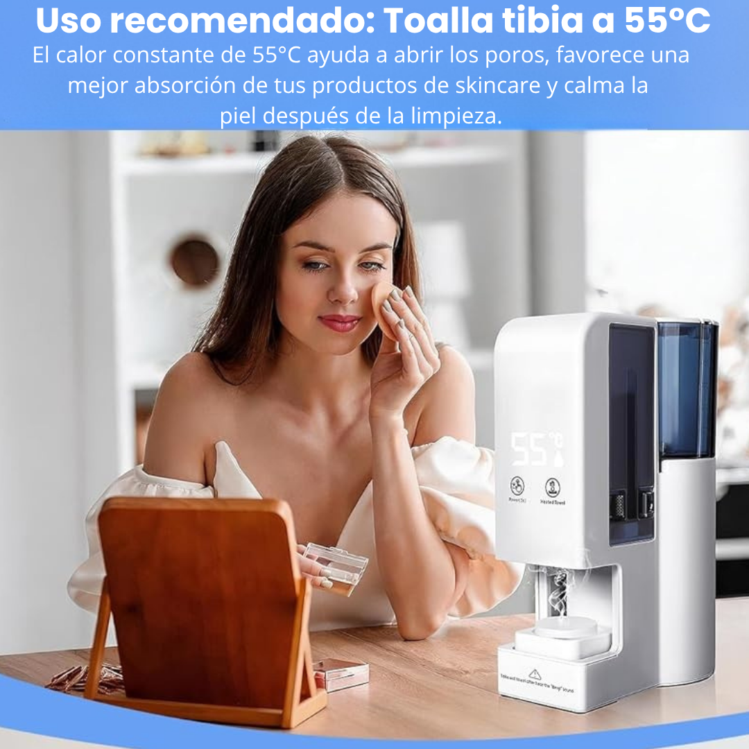 GlowSpa™ Pro – Sistema de Toallas Calientes para Skincare Profesional en Casa