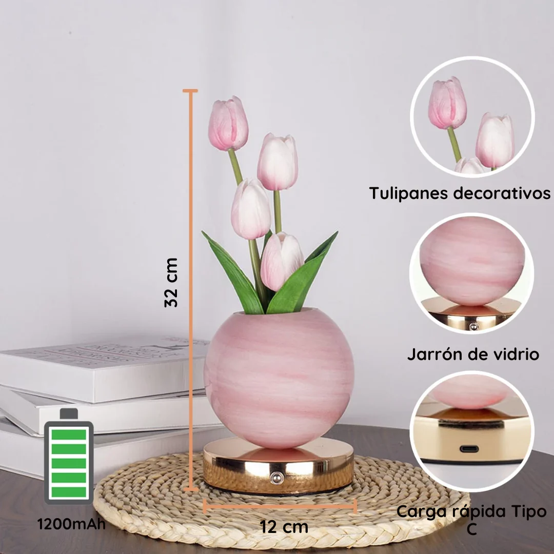 FloraGlow™ – Lámpara LED de Tulipanes Original | Pocas unidades disponibles