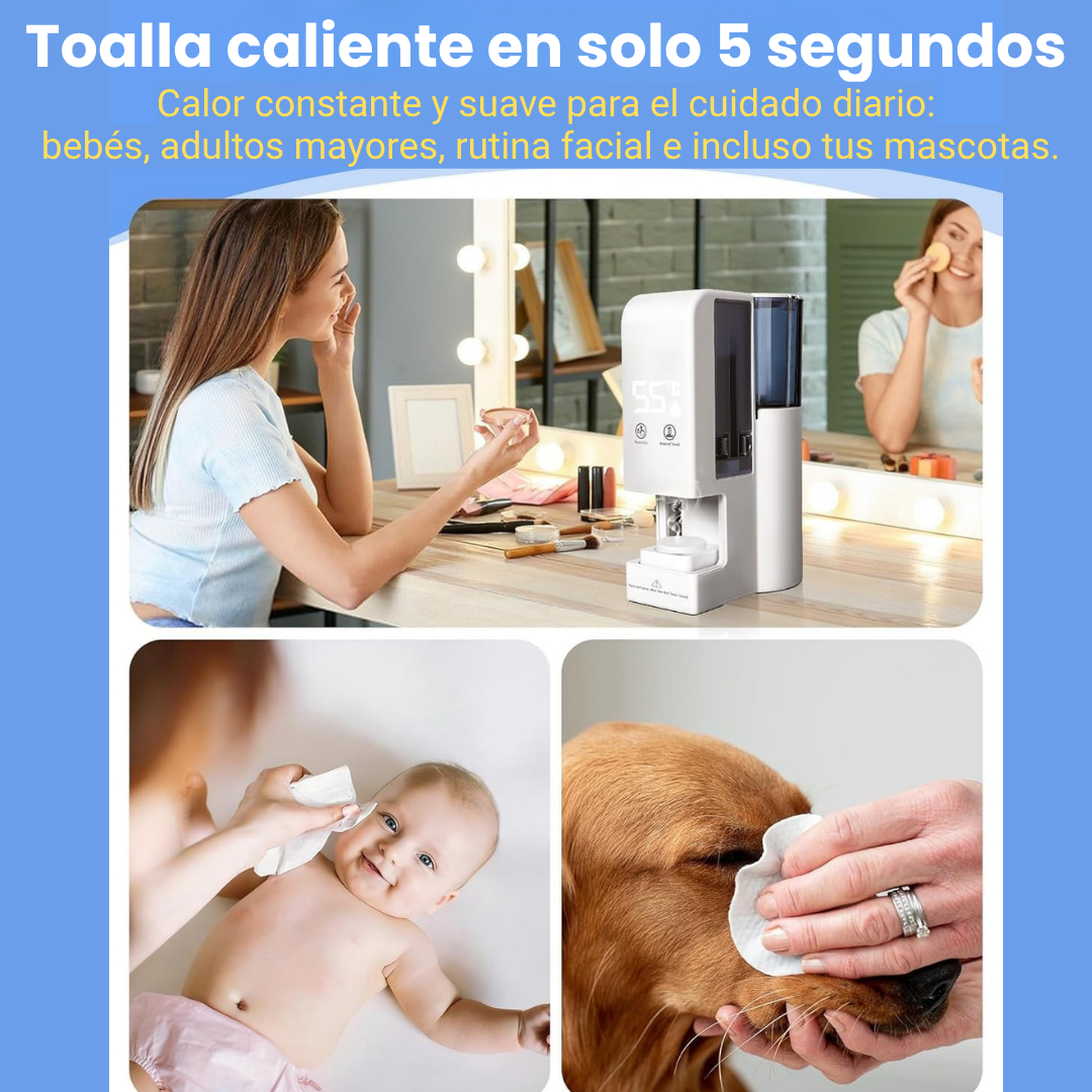 GlowSpa™ Pro – Sistema de Toallas Calientes para Skincare Profesional en Casa